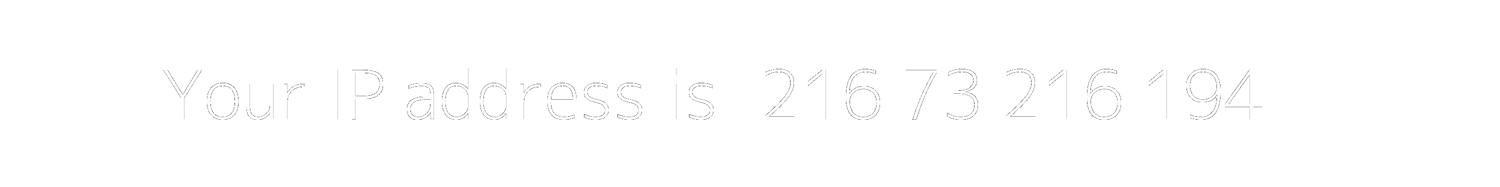 Your IP address is: 216.73.216.194