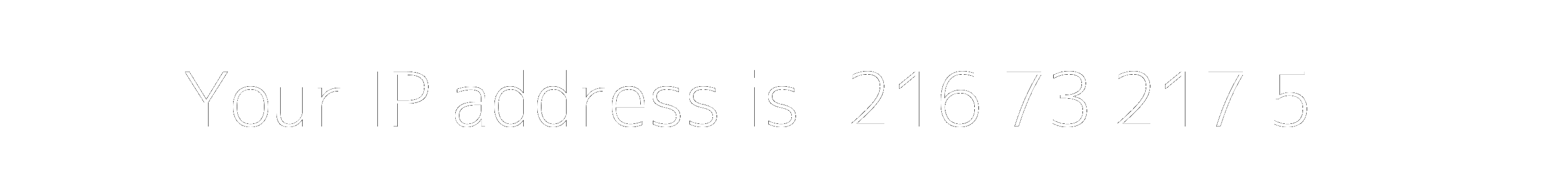 Your IP address is: 216.73.217.5